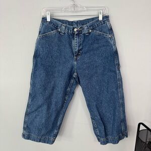 Vintage Y2K Riveted by Lee Blue Capri Jeans Pants Women’s Size 8 100% Cotton